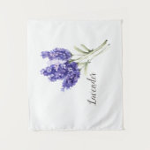 Waterverf Lavender Flowers Wandkleed (Voorkant)