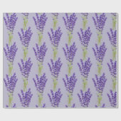 Waterverf Lavender Garden Flowers Floral Bouquet Cadeaupapier (Vlak)