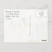 Waterverf Lavender Hartelijk dank Briefkaart (Achterkant)