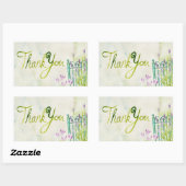 Waterverf Lavender Hartelijk dank Rechthoekige Sticker (Vel)