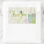 Waterverf Lavender Hartelijk dank Rechthoekige Sticker (Tas)
