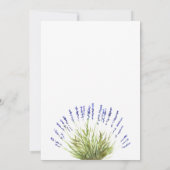 Waterverf Lavender Herbs Floral Wedding Save The Date (Achterkant)