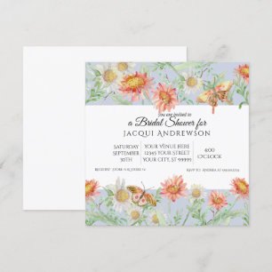 Waterverf Lavender Ivory Floral Vrijgezellenfeest Kaart