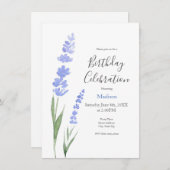 Waterverf Lavender Kaart (Voorkant / Achterkant)