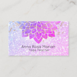 *~* Waterverf Lavender Mandala Glitter Spiritueel Visitekaartje