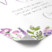 Waterverf Lavender Mimosa Bar Poster (Hoek)