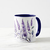 Waterverf lavender mok (Voorkant rechts)
