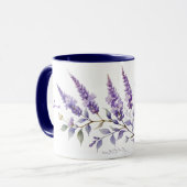 Waterverf lavender mok (Voorkant links)