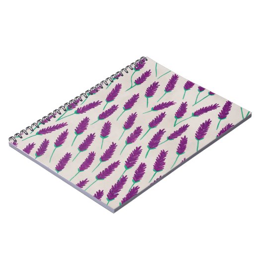 Waterverf lavender notitieboek (Linkerzijde)