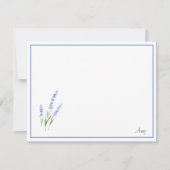 Waterverf Lavender Notitiekaartje (Voorkant)