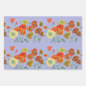 Waterverf lavender Paarse blaasbloem Inpakpapier Vel (Voorkant 3)