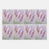 Waterverf lavender Paarse blaasbloem Inpakpapier Vel (Voorkant 3)