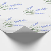 Waterverf lavender Patroon Cadeaupapier (Hoek)