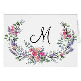 Waterverf Lavender Pink Wilde Roos en Eucalyptus