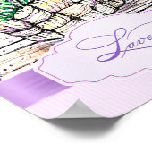 Waterverf Lavender Poster (Hoek)