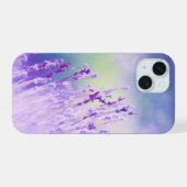 Waterverf Lavender Purple Flowers Garden Floral iPhone 15 Case (Achterkant horizontaal)