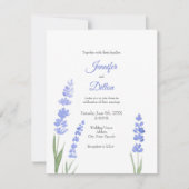 Waterverf Lavender Uitnodiging (Voorkant)