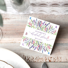 Waterverf Lavender Vrijgezellenfeest Napkins Servet