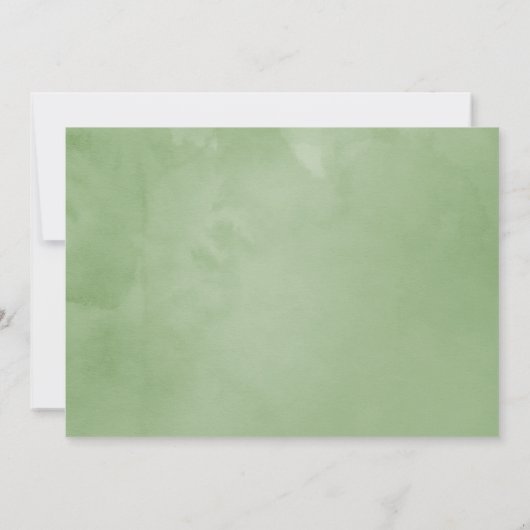 Waterverf Lavender Wedding Bedankkaart (Achterkant)