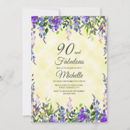 Waterverf Lavender Yellow 90 & Fabulous Birthday Kaart