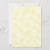 Waterverf Lavender Yellow Wedding Kaart (Achterkant)