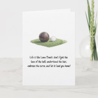 Waterverf Lawn Bowls Leven Is Als Lawn Bowls Kaart
