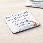 Waterverf Le Petit Prince De kleine prins Onderzetter (Linkerzijde)