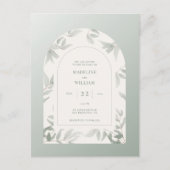 Waterverf Leaf Arch Briefkaart (Voorkant)