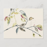 Waterverf Leaf Branch
