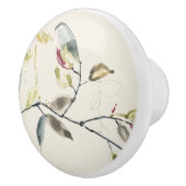 Waterverf Leaf Branch Keramische Knop (Rechts)