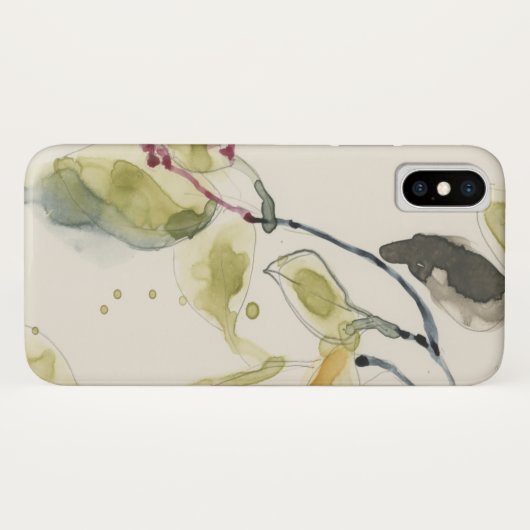Waterverf Leaf Branch Triptych Case-Mate iPhone Case (Achterkant (horizontaal))