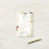 Waterverf Leaf Branch Triptych Post-it® Notes (Op bureau)