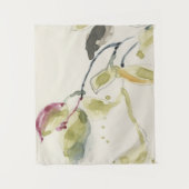 Waterverf Leaf Branch Triptych Wandkleed (Voorkant)