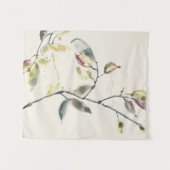 Waterverf Leaf Branch Wandkleed (Voorkant (horizontaal))