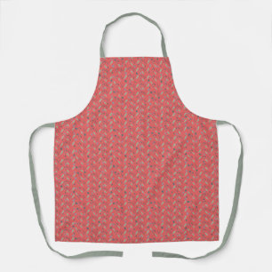 Waterverf Leaf en Berry op Rood Schort