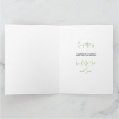 Waterverf Leaf Gefeliciteerd met foto's Kaart (Binnen)