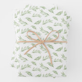 Waterverf Leaf Greenery Inpakpapier Vel (In situ)