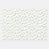Waterverf Leaf Greenery Inpakpapier Vel (Voorkant)