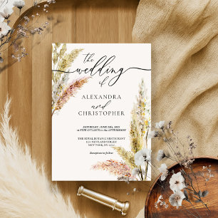 Waterverf Leaf handtekening kalligrafie bruiloft Kaart