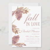 Waterverf Leaf Herfst Bridal Shower Kaart (Voorkant)