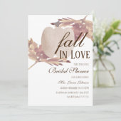 Waterverf Leaf Herfst Pumpkin Vrijgezellenfeest Kaart (Staand voorkant)