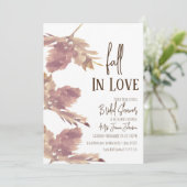 Waterverf Leaf Herfst Pumpkin Vrijgezellenfeest Sc Kaart (Staand voorkant)