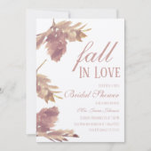 Waterverf Leaf Herfst Vrijgezellenfeest Rustic Kaart (Voorkant)