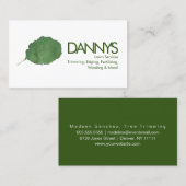 Waterverf Leaf Lawn Services Visitekaartje (Voorkant / Achterkant)