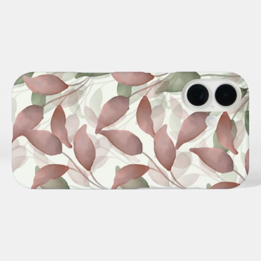 Waterverf Leaf telefoonhoesje Case-Mate iPhone Case (Achterkant (horizontaal))