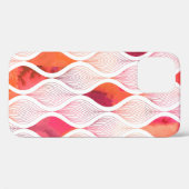 Waterverf leafs textuur herhaalt modern patroon  Case-Mate iPhone case (Achterkant (horizontaal))