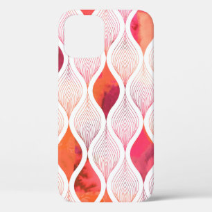 Waterverf leafs textuur herhaalt modern patroon Case-Mate iPhone case