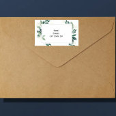 Waterverf Leafy green botanical Etiket