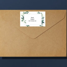 Waterverf Leafy green botanical