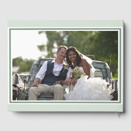 Waterverf Leaves 07b Bruiloft Gastenboek (Achterkant)